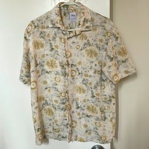 Zara Man Paisley Print Shirt